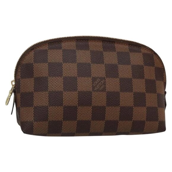 LOUIS VUITTON Damier Ebene Pochette Cosmetic PM Pouch - Picture 1 of 15